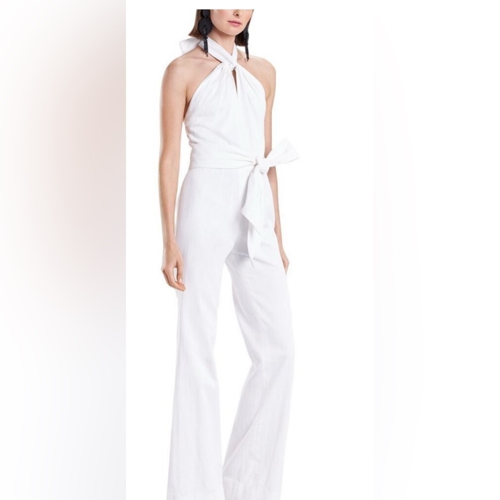 Josie Natori White Jumpsuit size 8